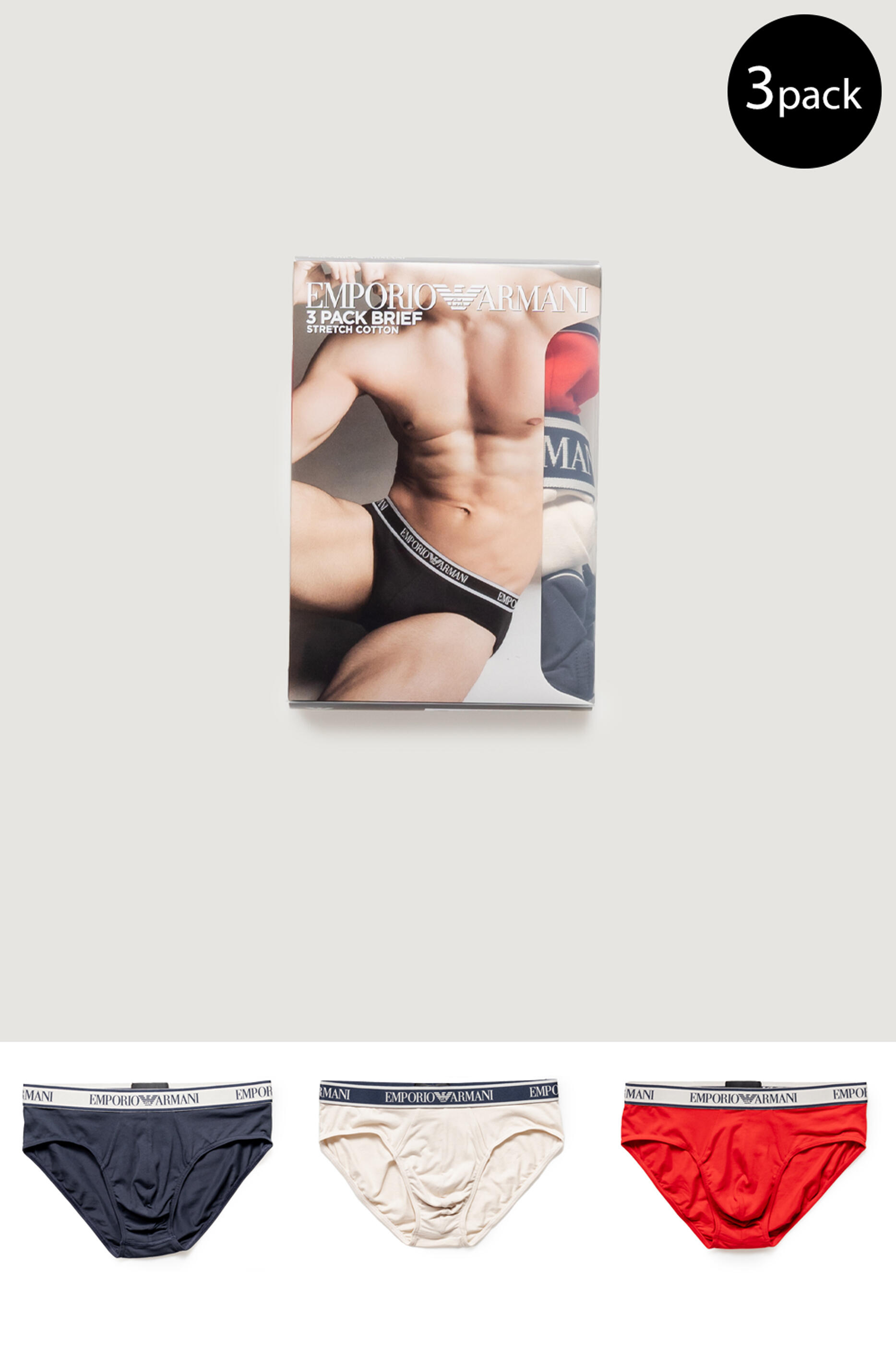 EMPORIO ARMANI CONNECTED Intimo Uomo 111734 4R717 Rosso