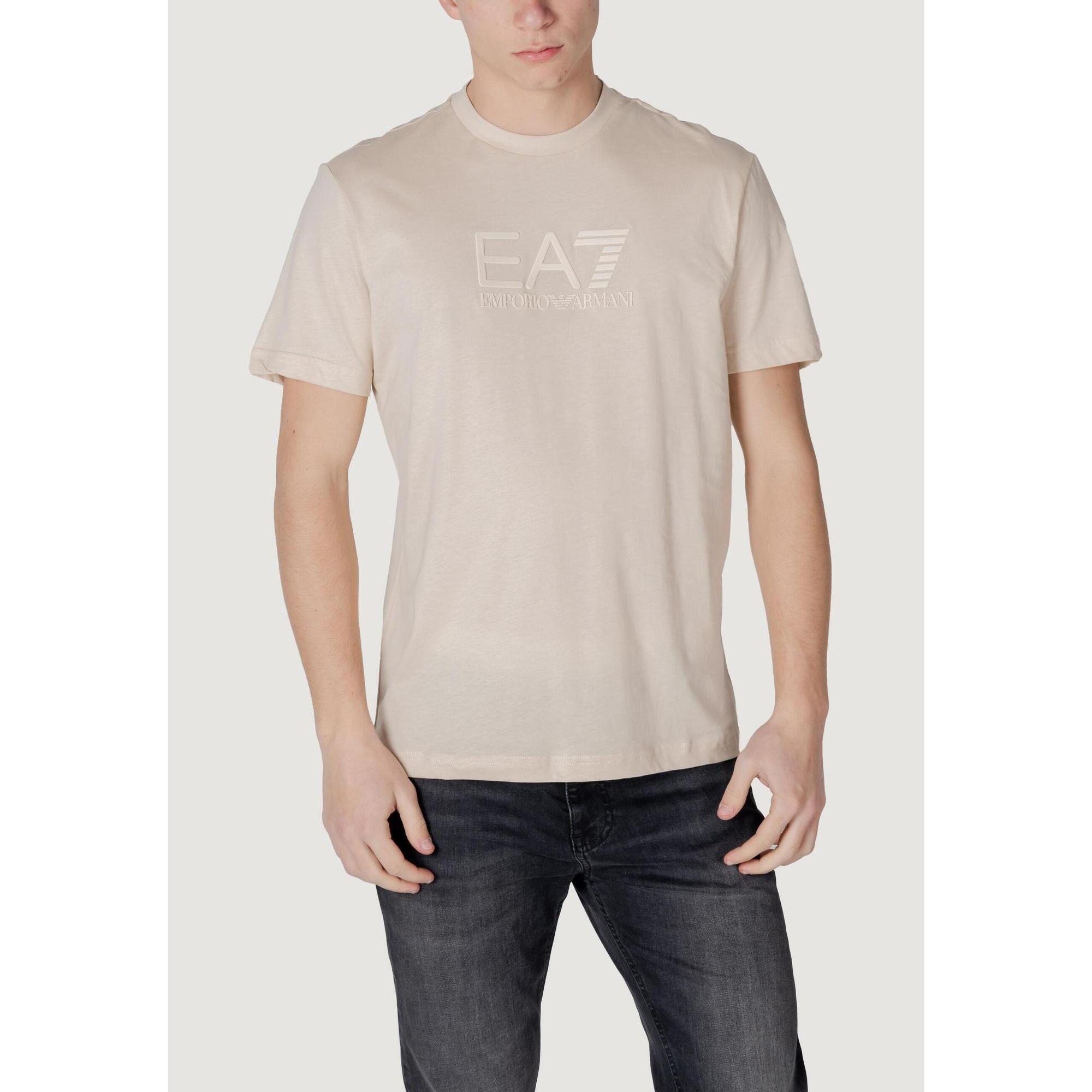 Ea7 - T-shirt Crop Top  Homme Blanc - T-shirt Crop Top - Blanc - Decathlon