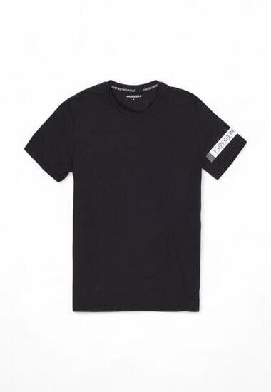 t-shirt crop top HOMME noir