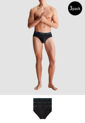 MEN'S Unterhose HIP BRIEF 3PK SCHWARZ