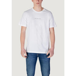 t-shirt crop top MINIMAL LOGO TEE HOMME BLANC