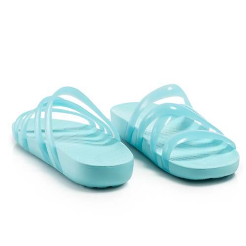 Sandálias Crocs Splash Glossy Strappy Azul 2/5