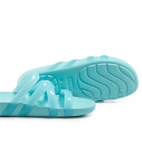 Sandálias Crocs Splash Glossy Strappy Azul 3/5