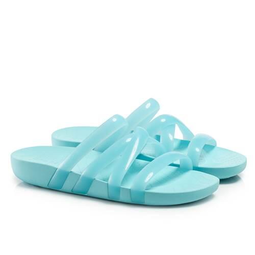 Sandales Femmes Crocs Splash Glossy Strappy bleu 5/5