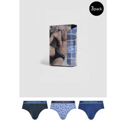 slip 3 PACK BRIEF HOMME Bleu ciel