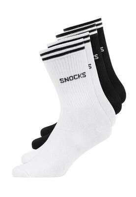 HOHE SPORTSOCKEN MIT STREIFEN AUS BIO-BAUMWOLLE