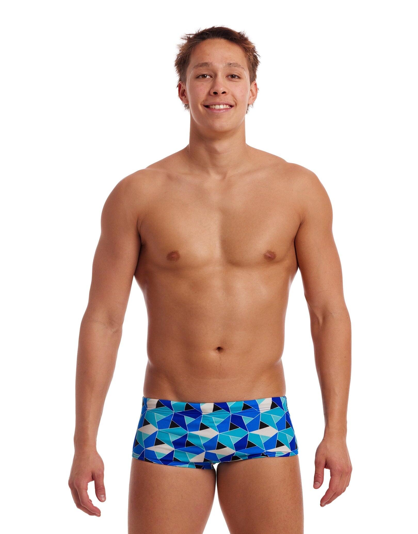 FUNKY TRUNKS Funky Trunks Tetra Tonic Sidewinder Swim Trunks - Blue