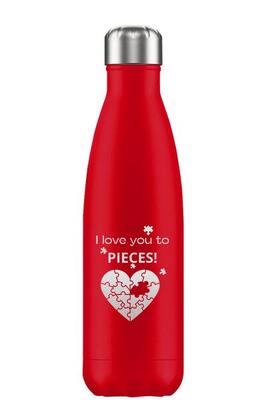 Flaske - love heart - 500ml