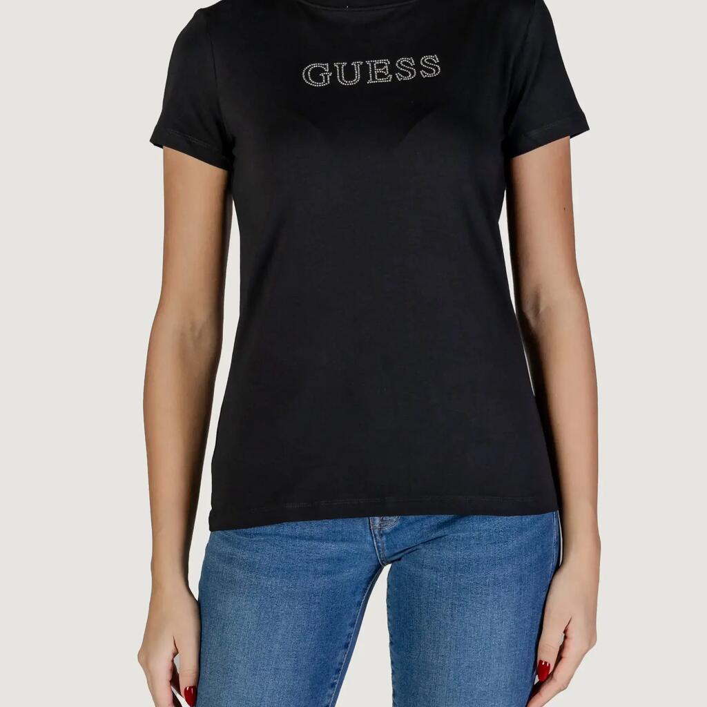 crop top t-shirt BRIANA SS BLACK
