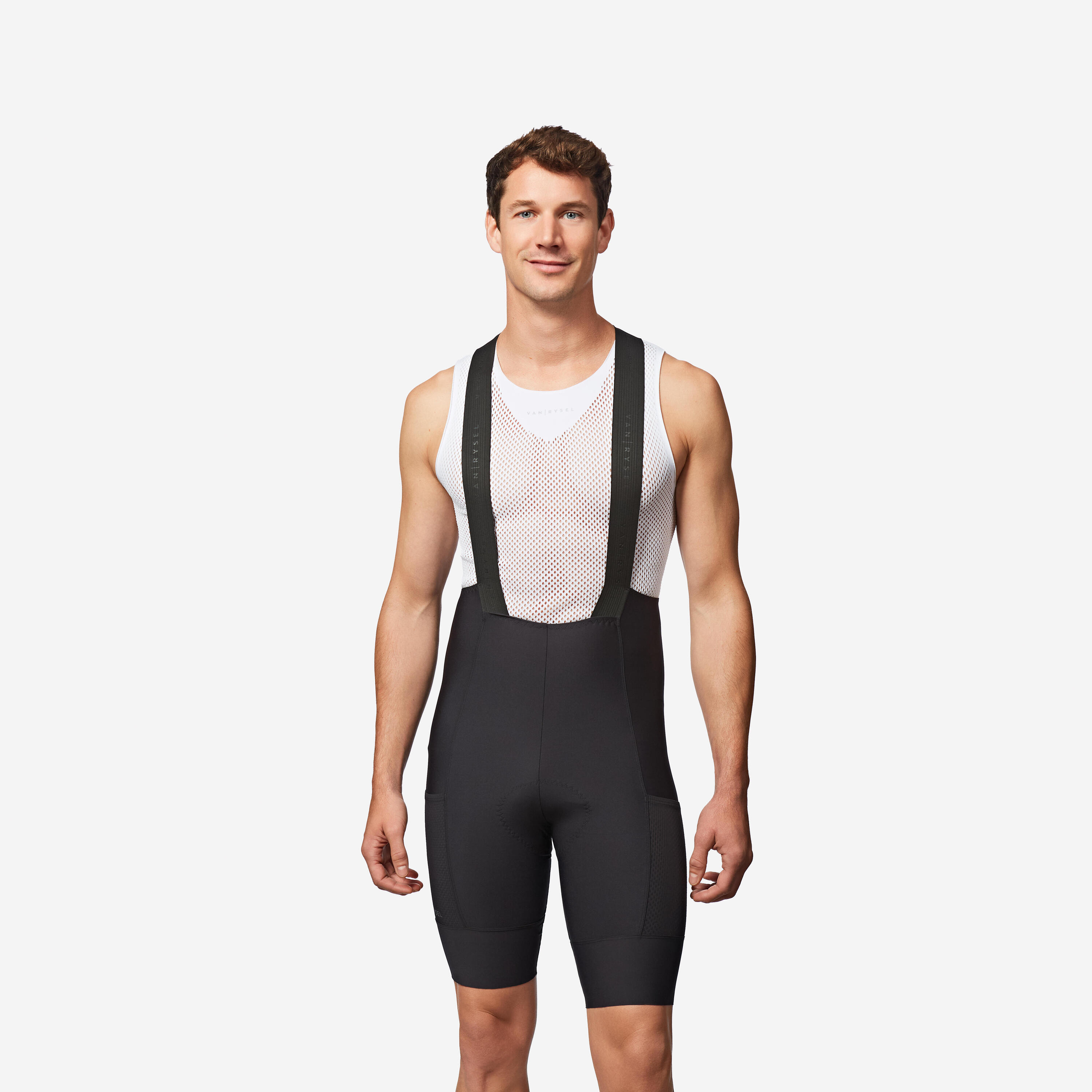 VAN RYSEL Gebraucht - Radhose Rennrad kurz mit Trägern Endurance Herren Schwarz  - GUT