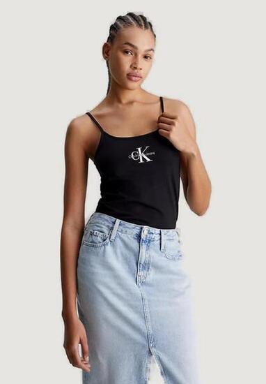 WOMEN'S Tanktop MONOLOGO STRAPPY TAN SCHWARZ