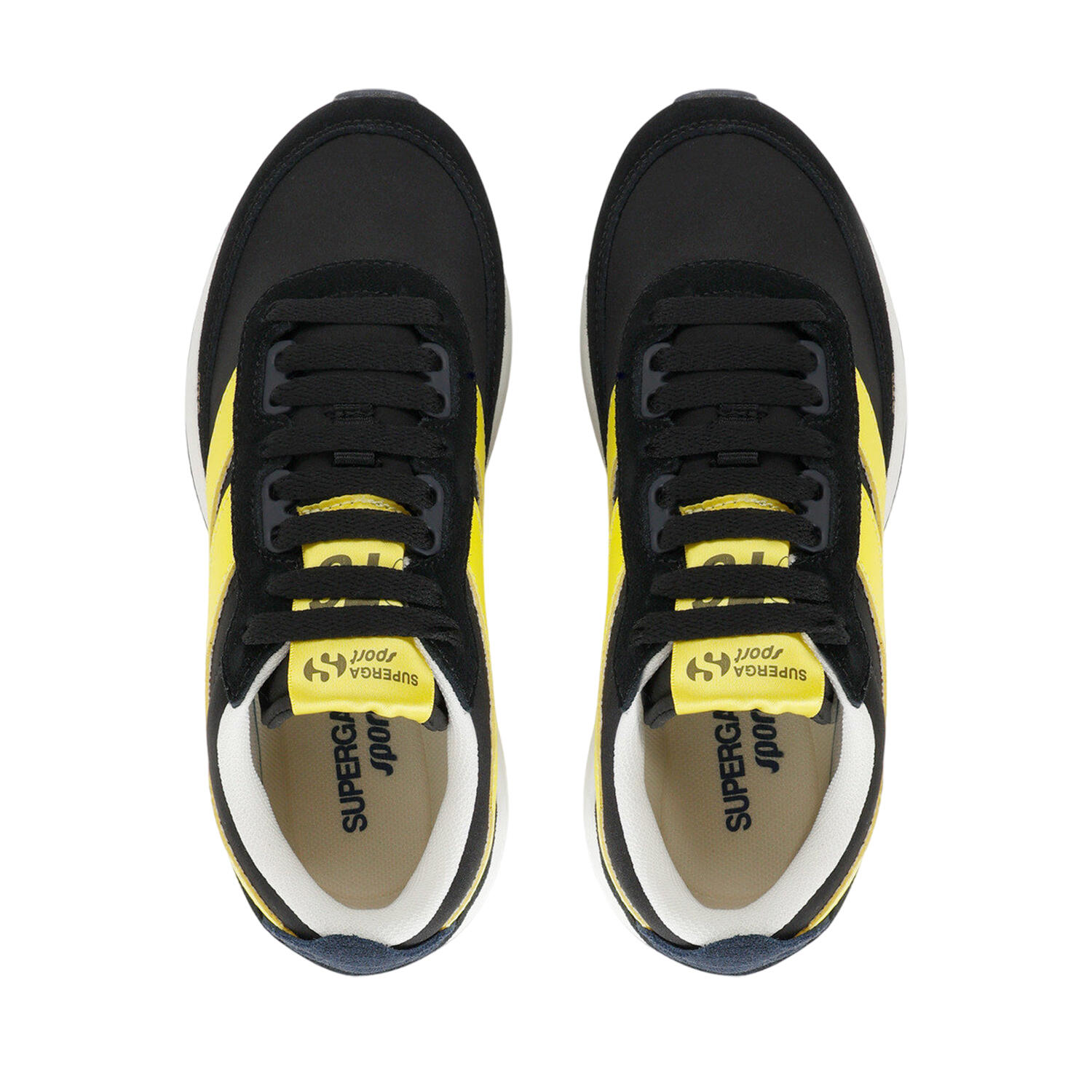 Unisex Adult 4089 Training 9TS Slim Suede Trainers (Black/Sunflower/Navy) 3/4