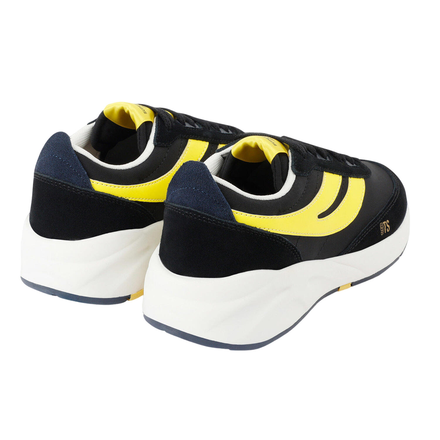 Unisex Adult 4089 Training 9TS Slim Suede Trainers (Black/Sunflower/Navy) 2/4