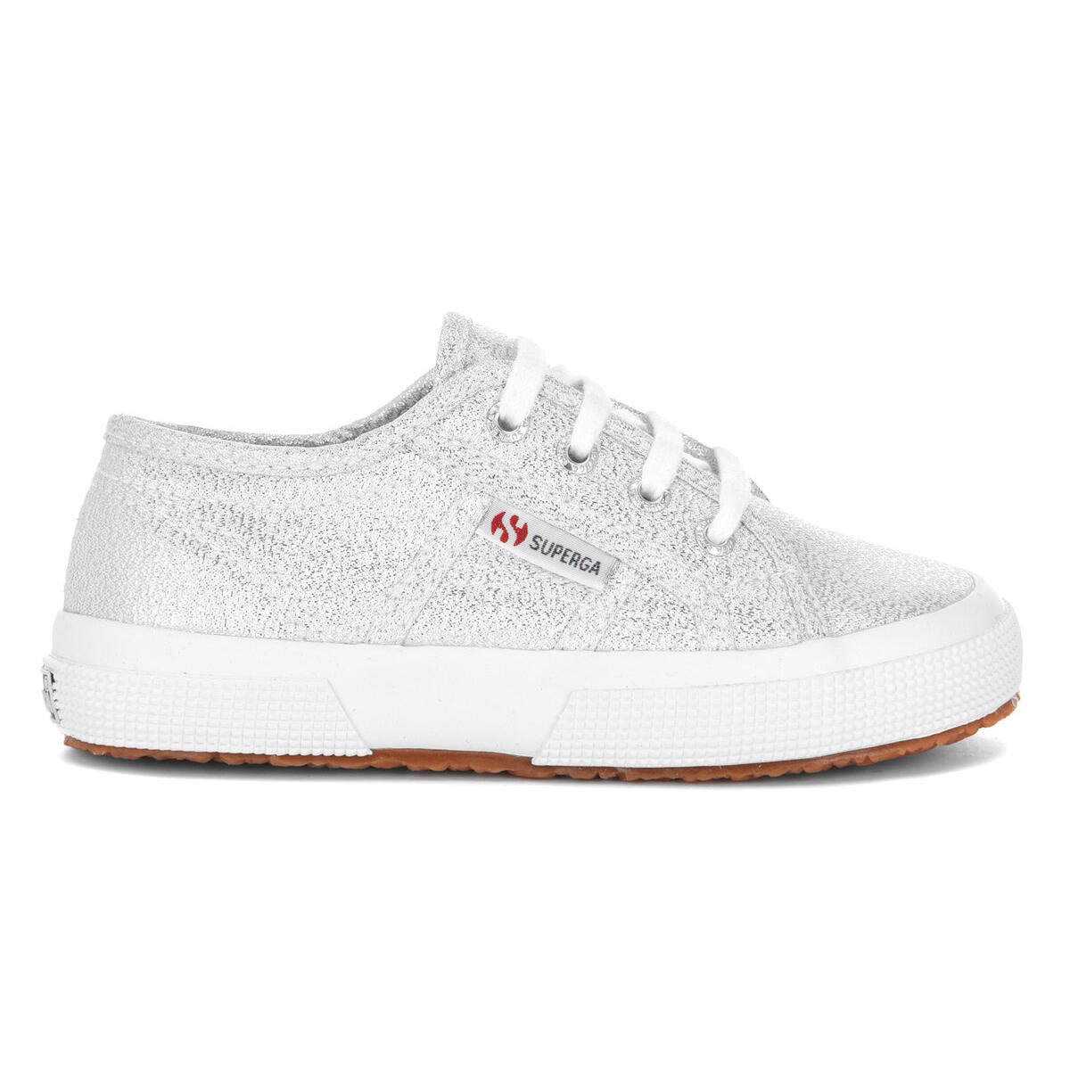 Childrens/Kids 2750 Lamew Lace Up Trainers (Grey Silver) 3/4