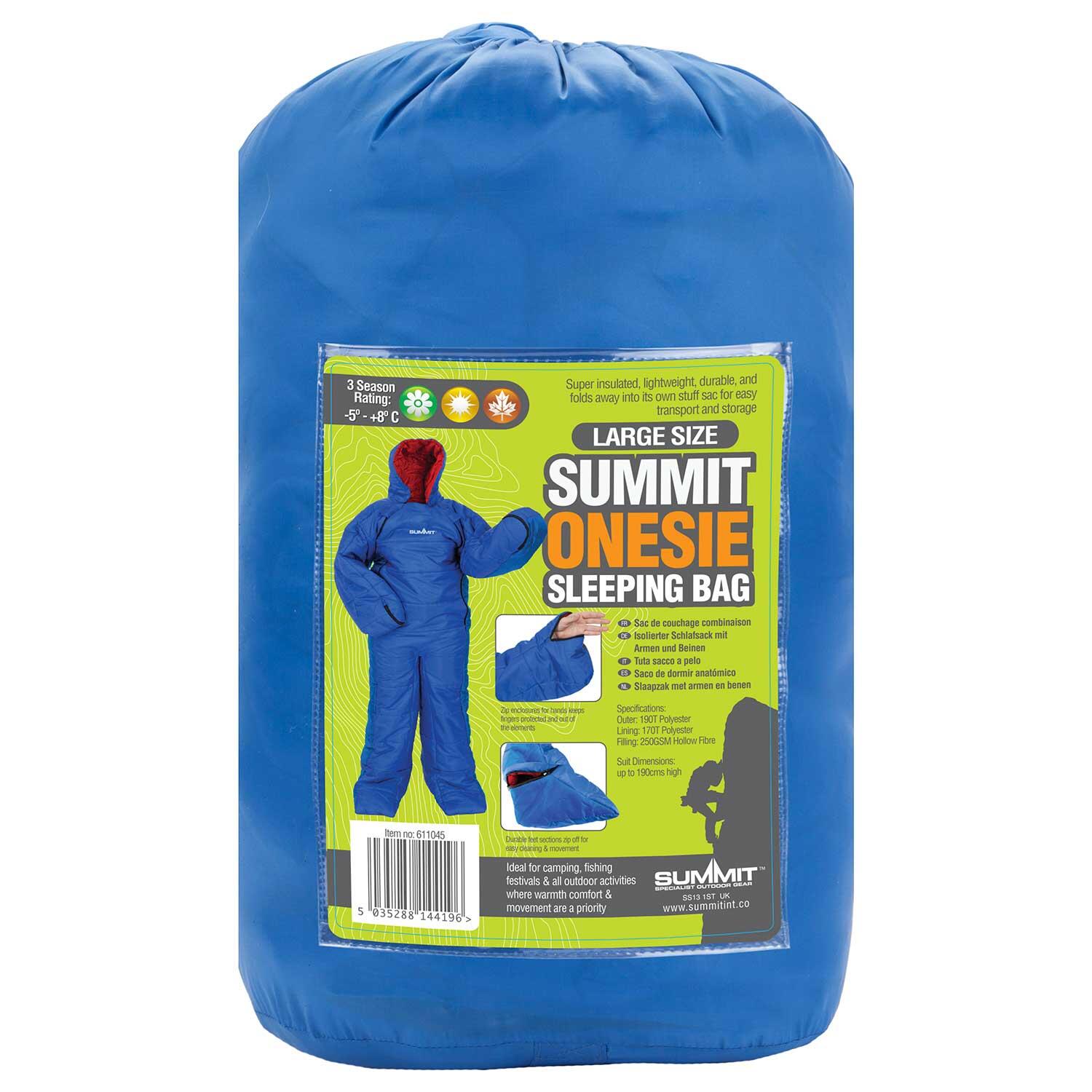 Wearable Sleeping Bag Blue Adults Large/XL 7/7