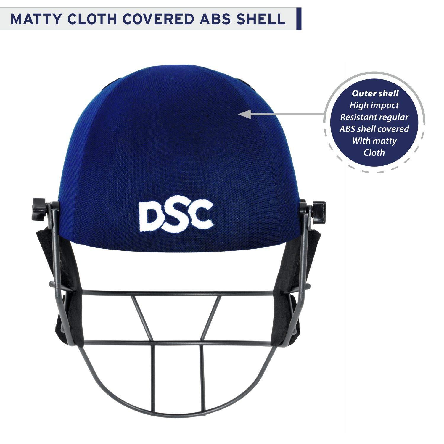DSC FORT 44 Cricket Helm XL | Stahlgitter | Leicht & Waschbares Band 4/5