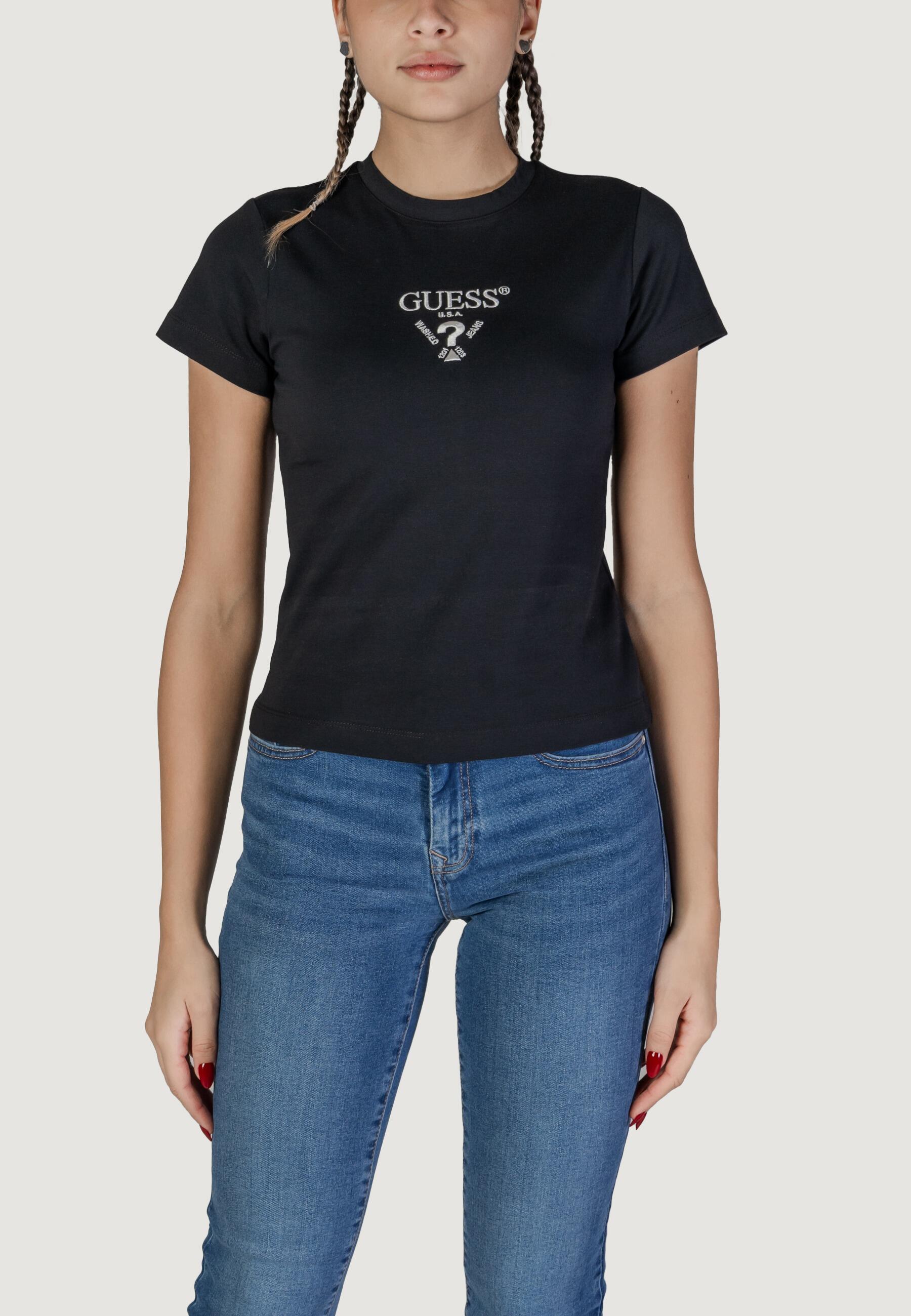 t-shirt crop top COLETTE SS TEE FEMME NOIR 1/5
