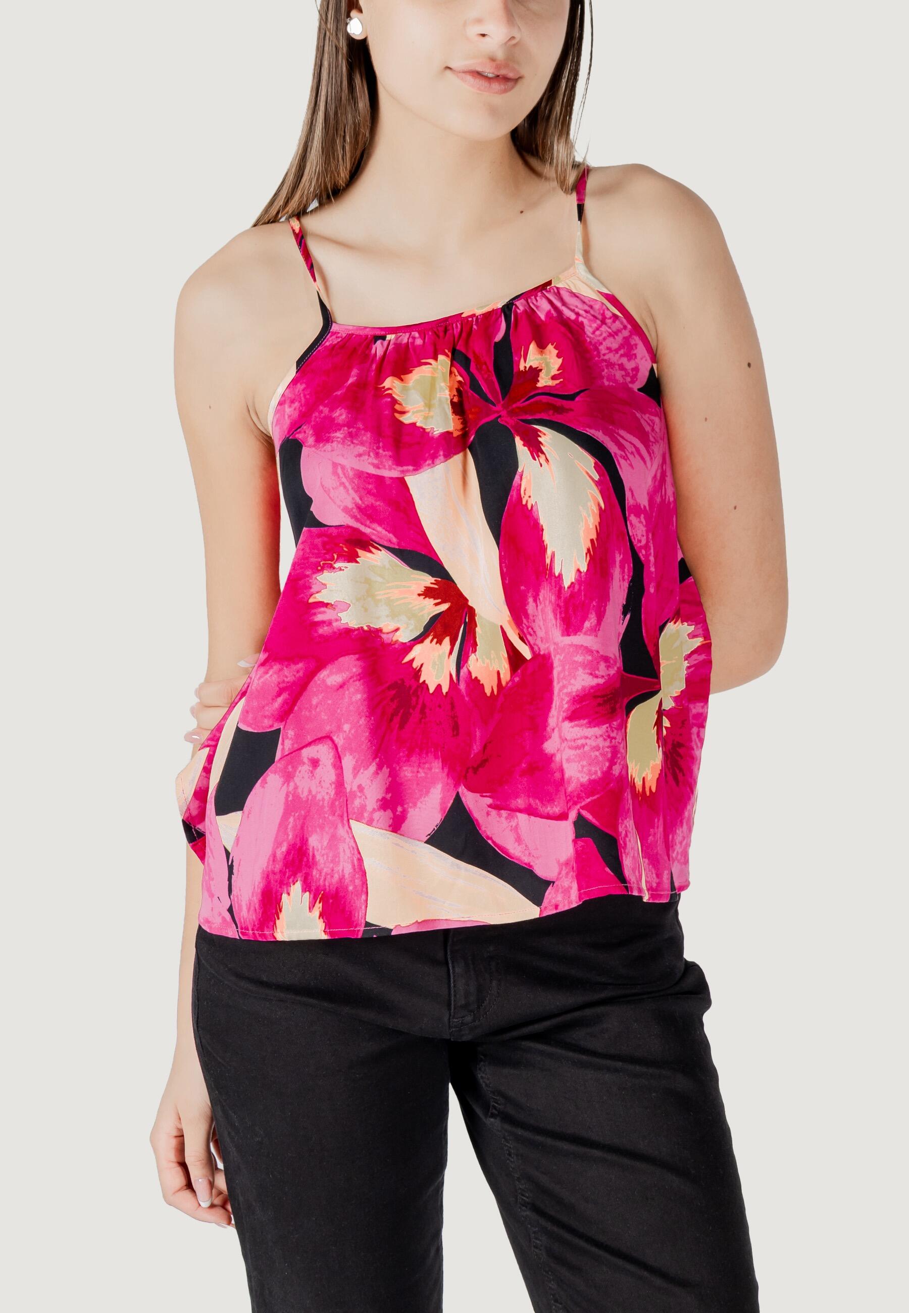 Only T-Shirt De Alças Onlalma Life Vis Ella Singlet Aop Mulher Rosa da Decathlon