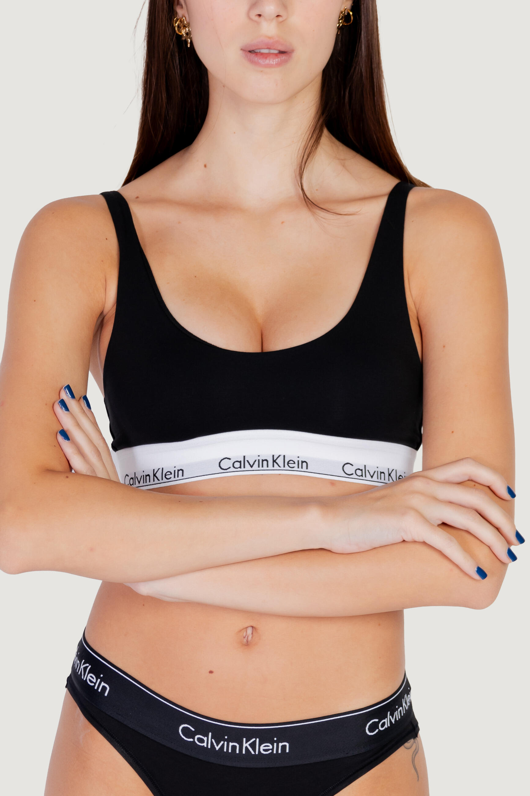 CALVIN KLEIN WOMEN'S Sport-BH LIGHTLY LINED BRALETTE SCHWARZ