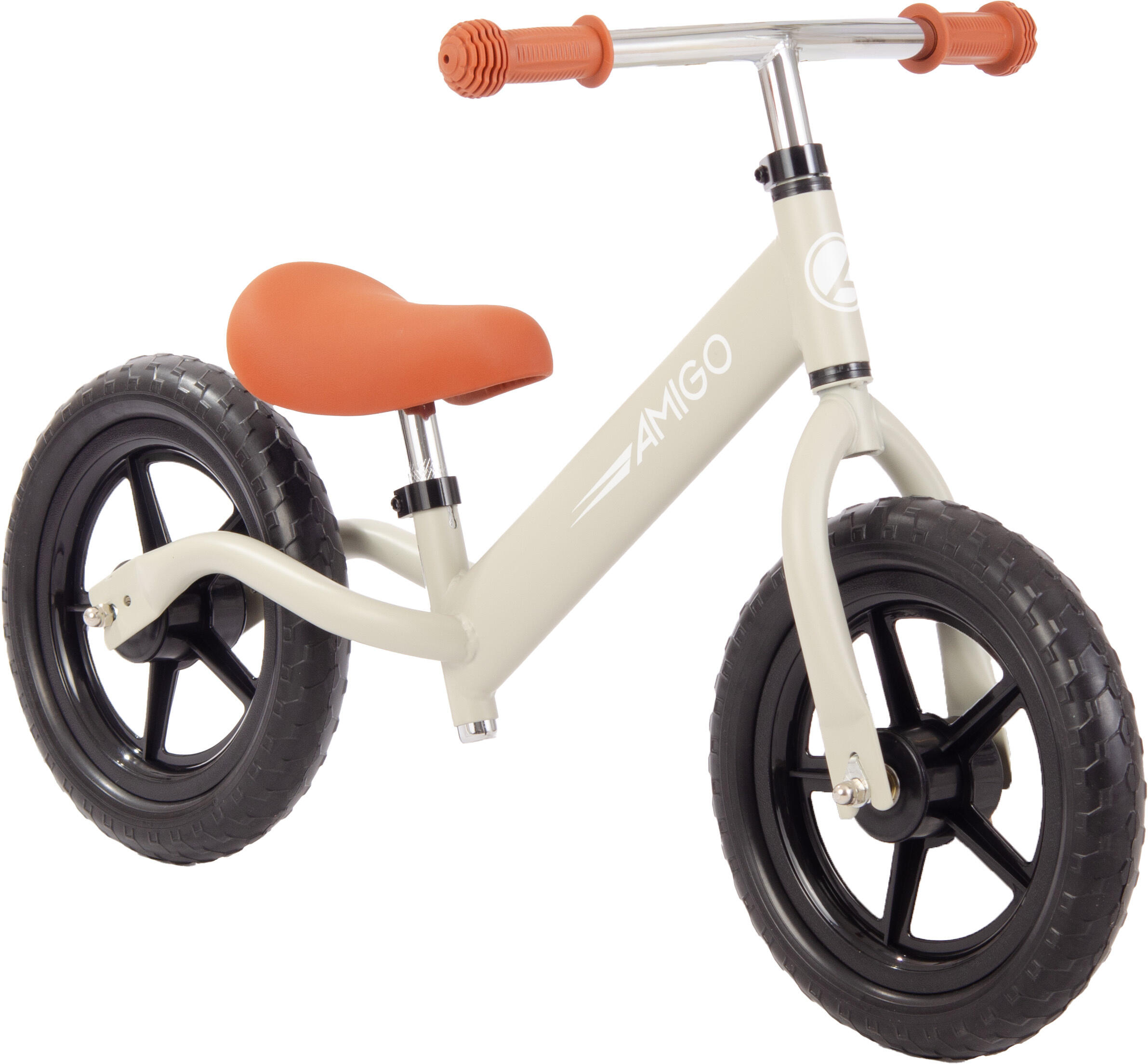 AMIGO Draisienne à 2 roues Hopper Loopfiets 12 Pouces Junior De couleur sable 6/7