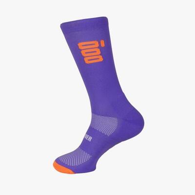 Ademend paarse hardloopsokken voor de zomer mooquer lilac run