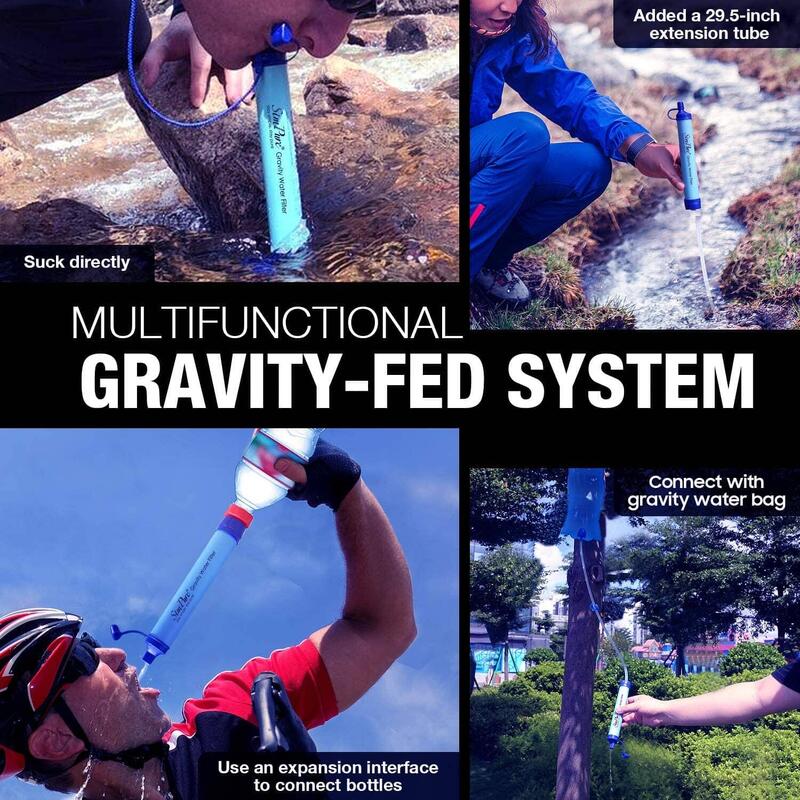 Filtre à Eau Portable de Survie + Réservoir 6L Inuitz