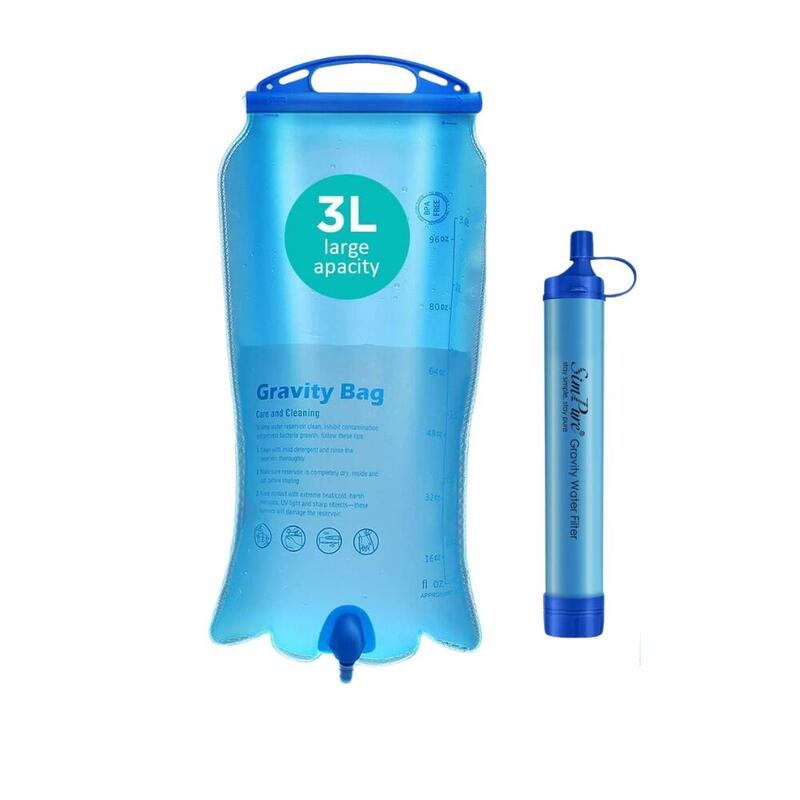 Filtre à Eau Portable de Survie + Réservoir 6L Inuitz