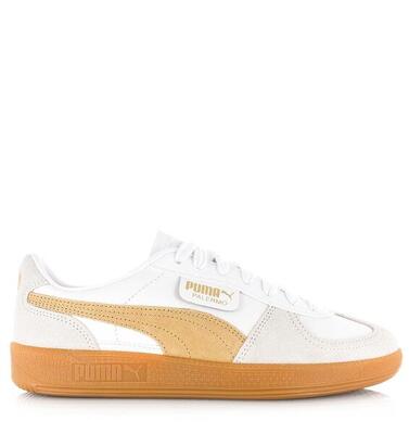 Puma – palermo | witte leren sneakers