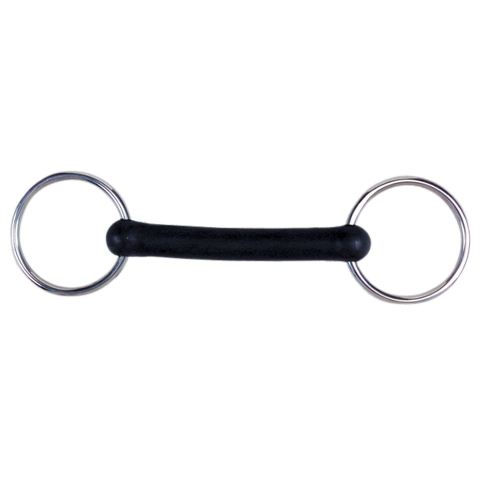 Weatherbeeta - Mors À Filet Et À Anneau Libre En Caoutchouc Pour Cheval Weatherbeeta Korsteel F - Mors - Noir - 125 Mm - Decathlon