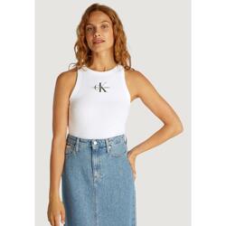 débardeur MONOLOGO RIB TANK FEMME BLANC