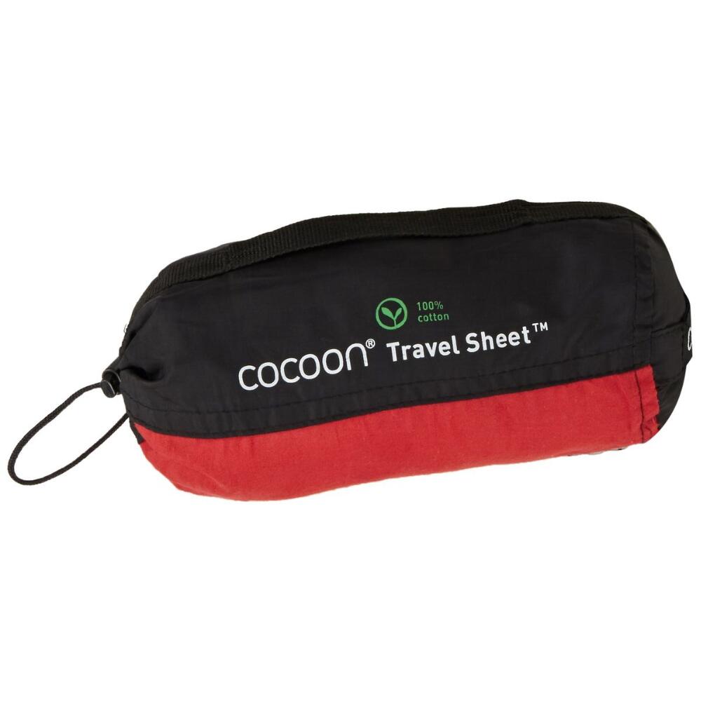 Cocoon Reiseschlafsack 100% Baumwolle Mönchrot 2/2