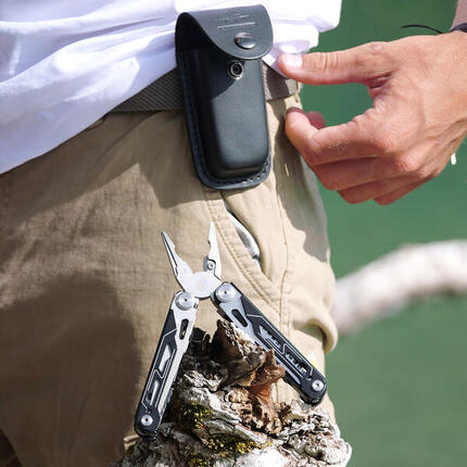 Pince multifonctions 15 outils avec pochette cuir