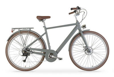 Elektrische stadsfiets la rue 2.0 man, grijs