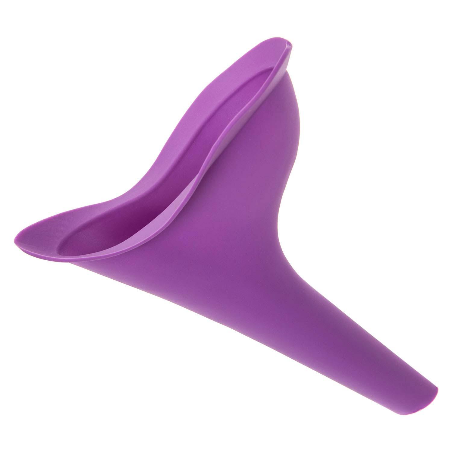 Female Portable Urinal Soft & Flexible Easy To Use 11.5cm x 17.2cm Purple X 1 1/7