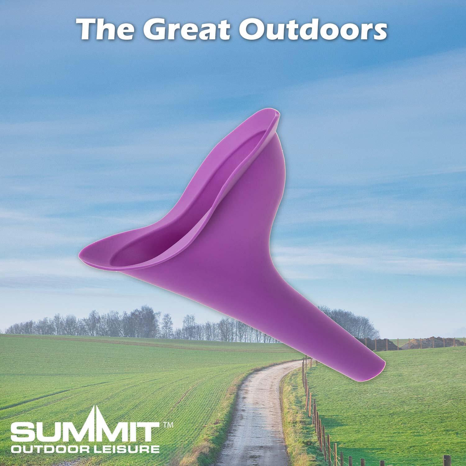 Female Portable Urinal Soft & Flexible Easy To Use 11.5cm x 17.2cm Purple X 1 7/7