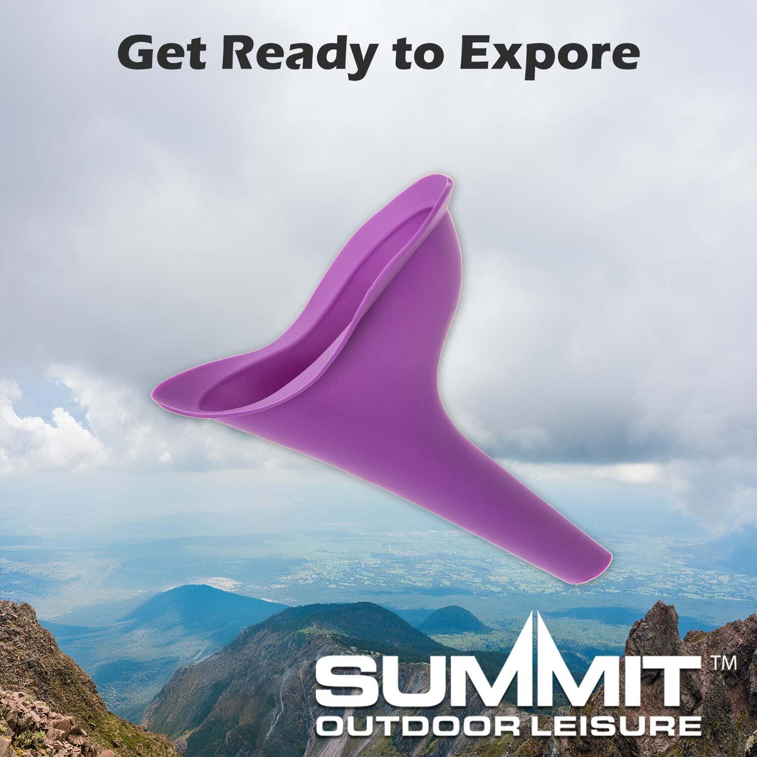 Female Portable Urinal Soft & Flexible Easy To Use 11.5cm x 17.2cm Purple X 1 6/7