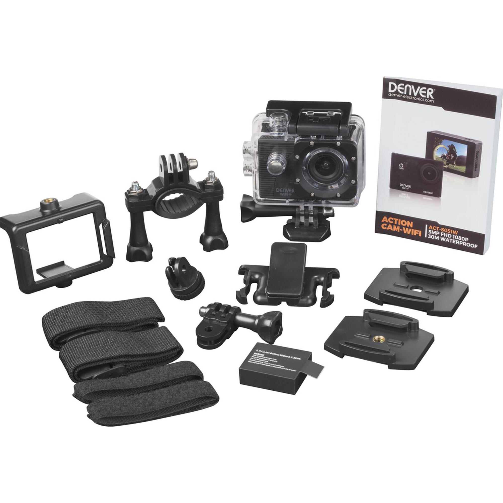 Caméra d'action Full HD - WiFi - Étanche 30M - Avec Accessoires - ACW5054 3/6