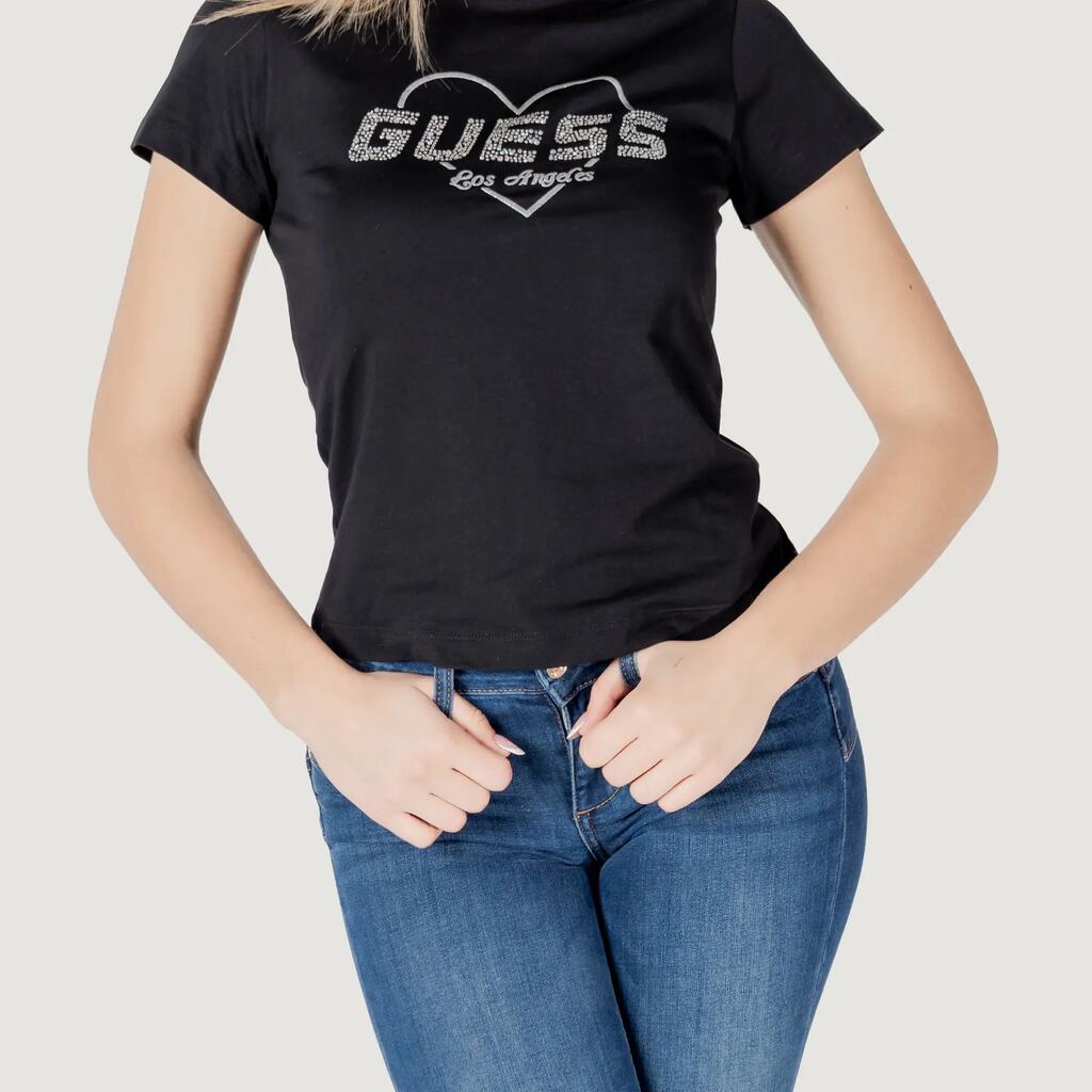 crop top t-shirt NARCISO CN BLACK