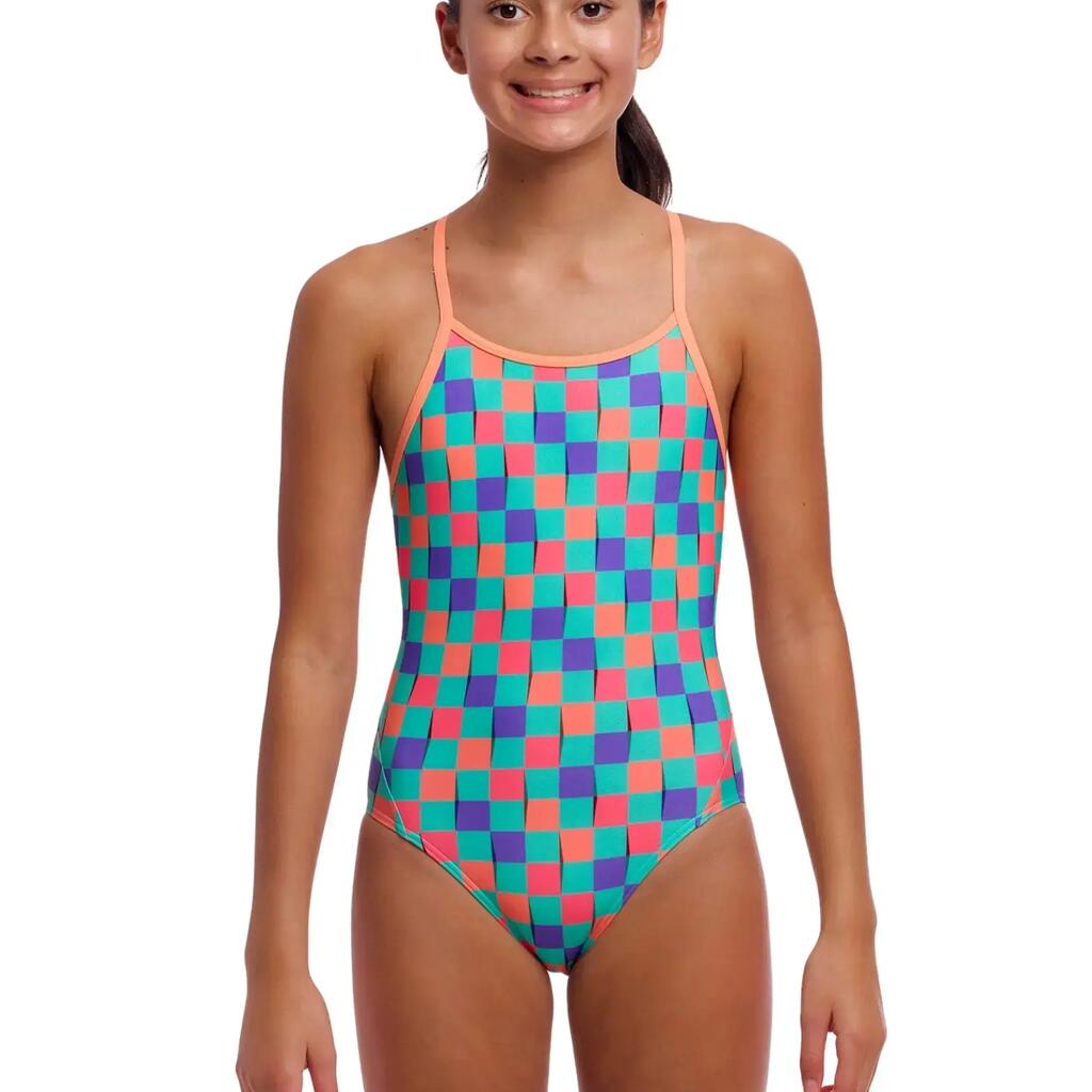 Funkita Girls Flip Flop Diamond Back Swimsuit - Multi