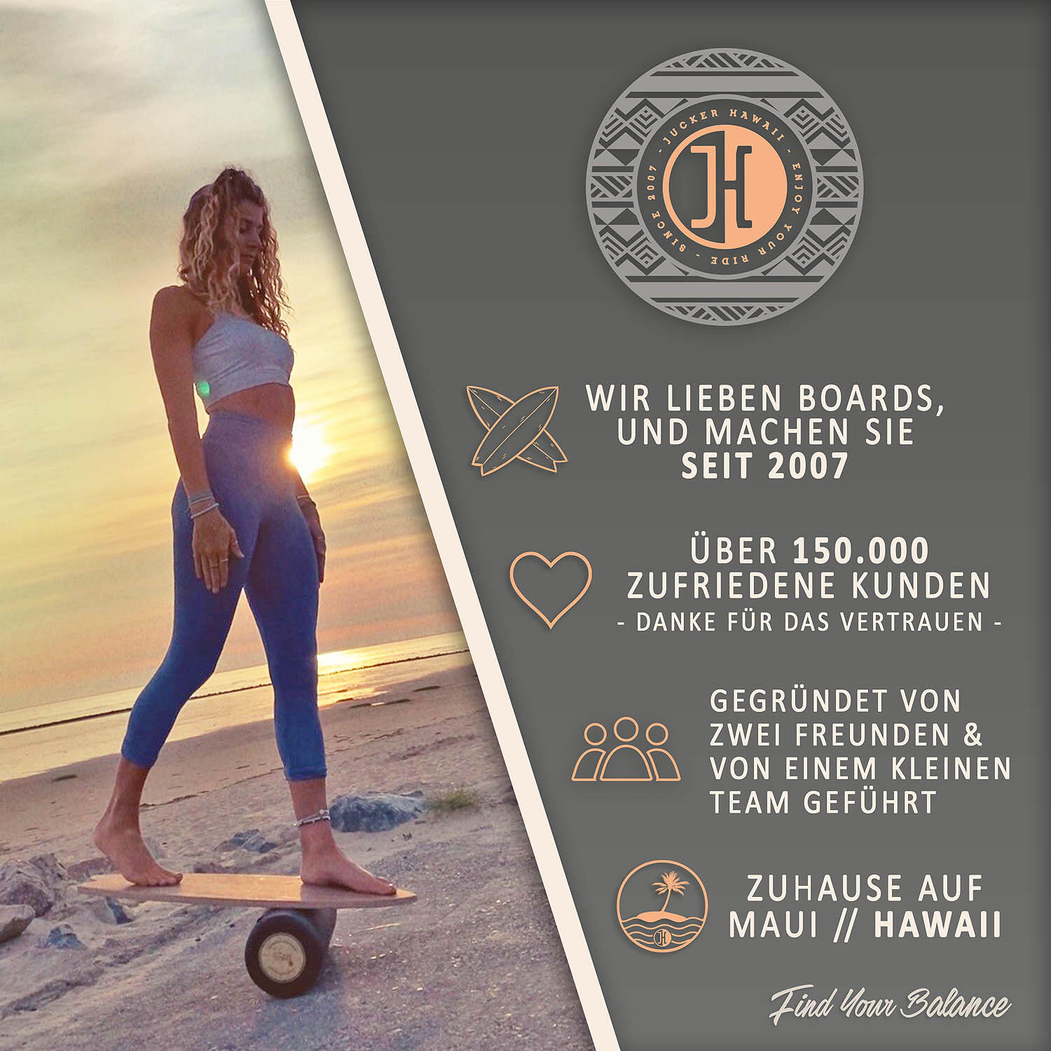 Balanceboard OCEAN ROCKER Black XL Set | Korkrolle + Korkmatte + Plank Ball 7/7