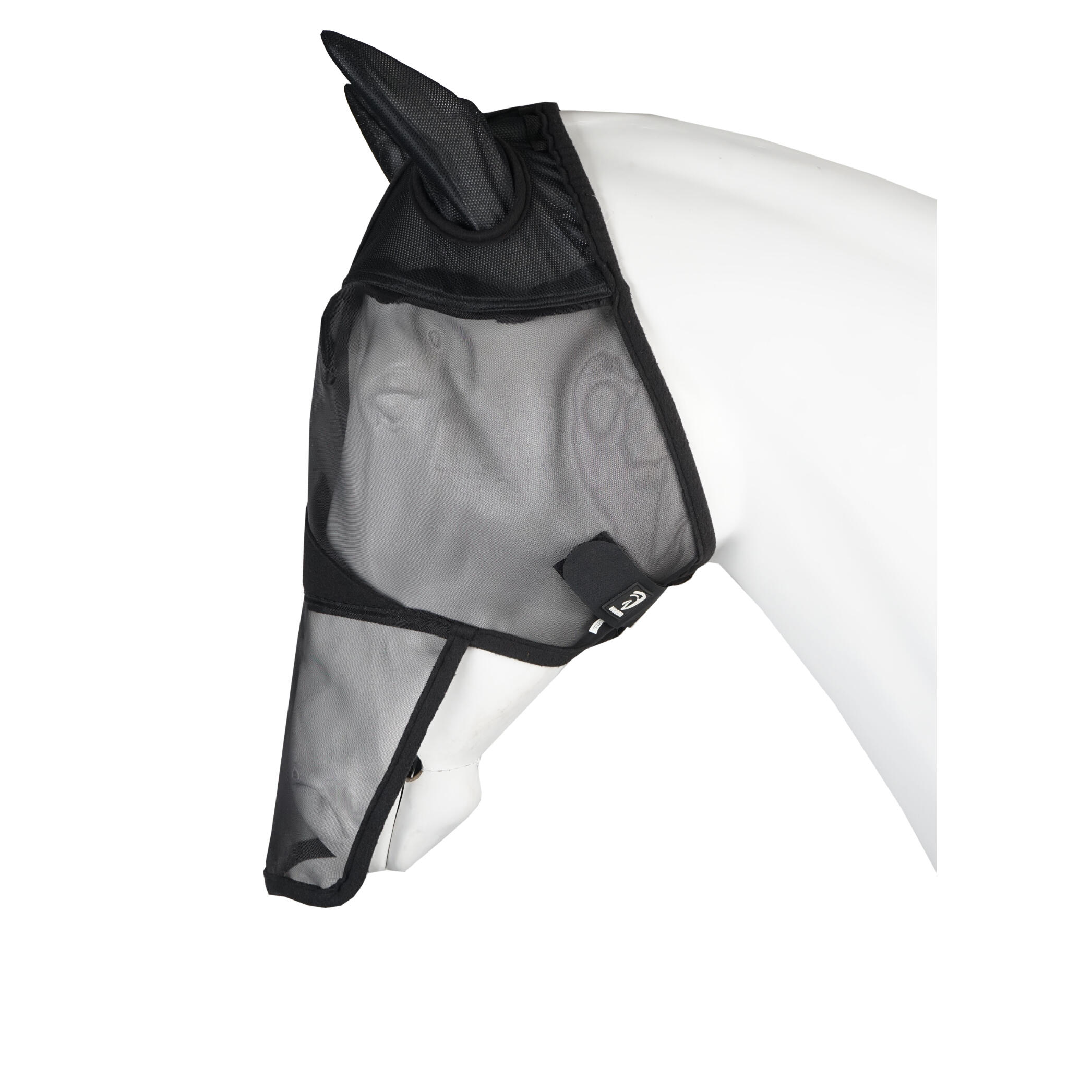 Maschera antimosche per cavalli con protezione UV per orecchie e naso Horka 1/1