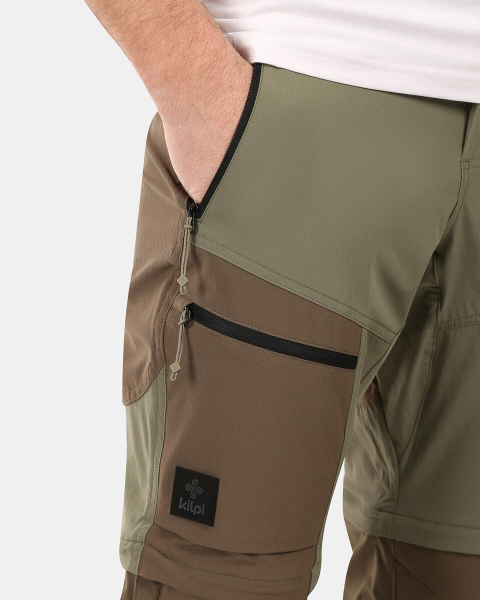 Pantalones desmontables montaña y trekking HOSIO-M hombre KILPI Caqui 3/7