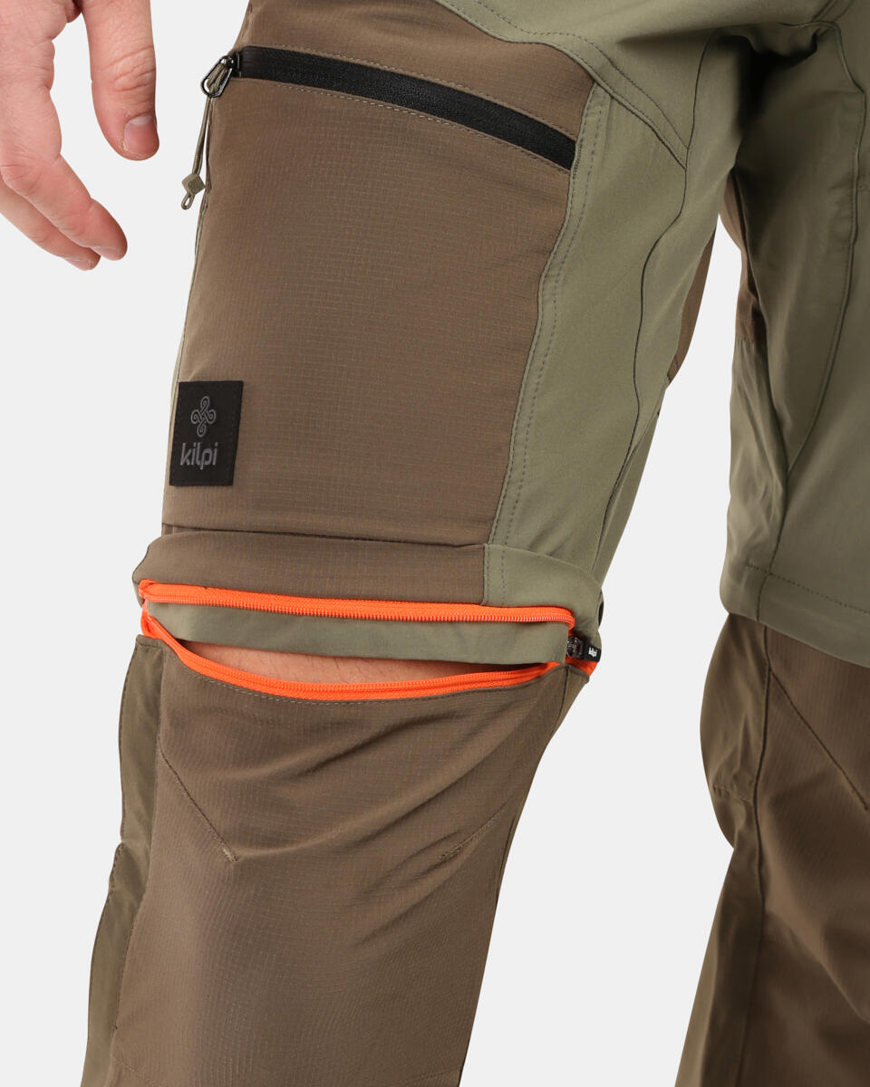 Pantalones desmontables montaña y trekking HOSIO-M hombre KILPI Caqui 6/7
