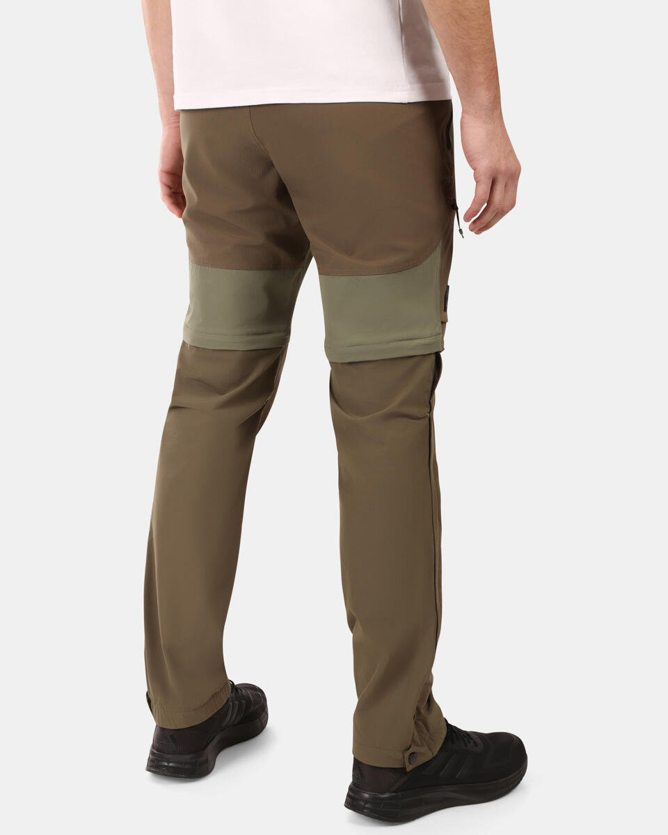 Pantalones desmontables montaña y trekking HOSIO-M hombre KILPI Caqui 2/7