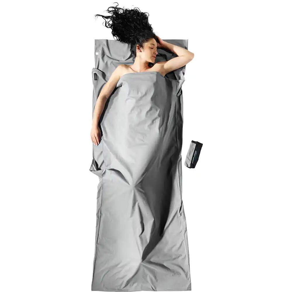 Cocoon - Drap De Voyage Insectshield Cocoon 100 % Coton – Gris - Drap De Sac De Couchage - Gris - Taille Unique - Decathlon