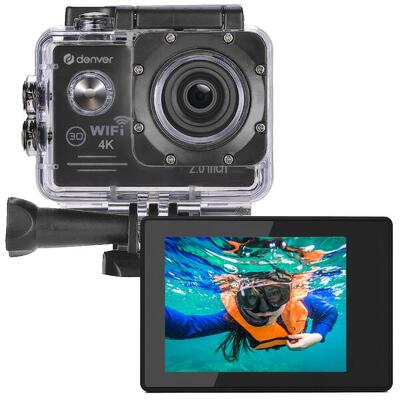 Action camera 4k - wifi - app - 40m waterdicht - incl. accessoires - ack8064