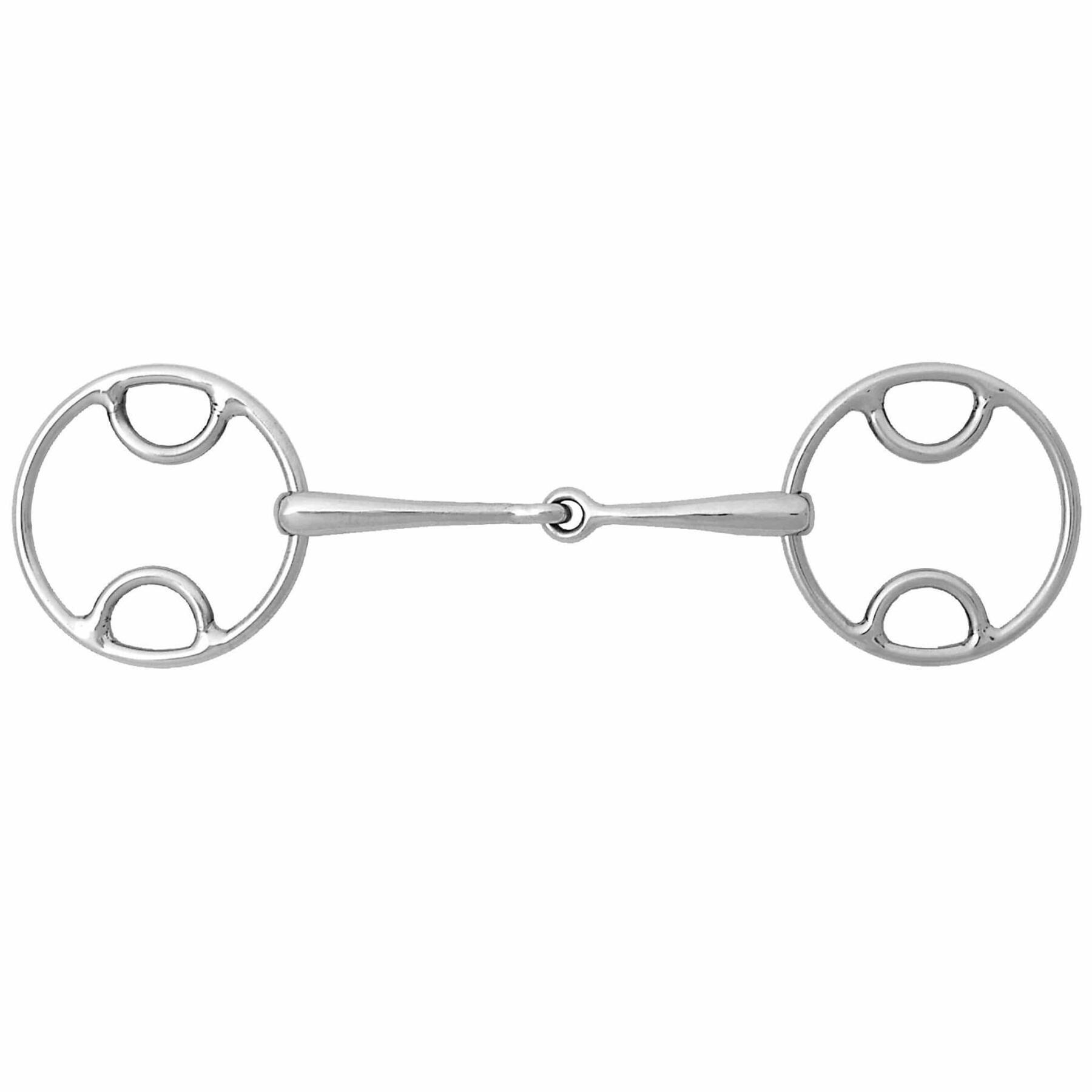 Weatherbeeta - Mors À Filet À Anneau Libre Beval Articulé En Acier Inoxydable Pour Cheval Weath - Mors - Gris - 125 Mm - Decathlon