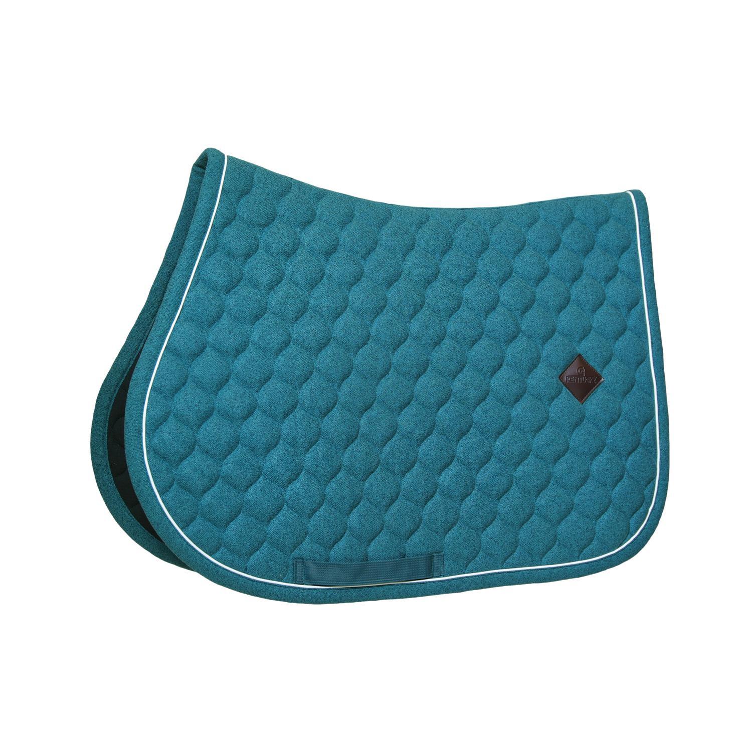 KENTUCKY HORSEWEAR Zadeldoek melange jumping donker groen - FULL