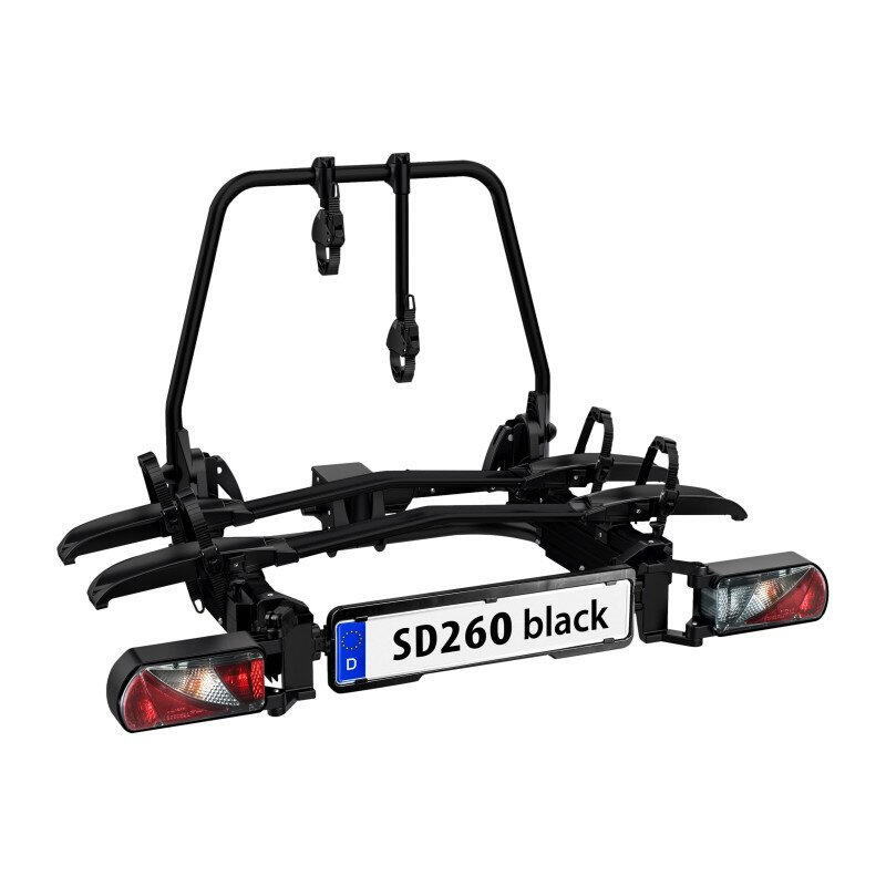 LAS LAS SD260 Portabici nero per 2 biciclette