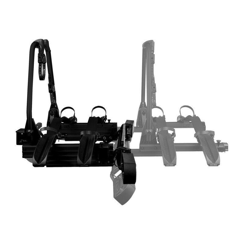 Porte-vélos LAS SD260 Noir pour 2 vélos spécial portes battantes fourgon 4/5
